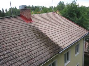 osittain pesty katto