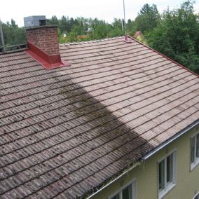 osittain pesty katto